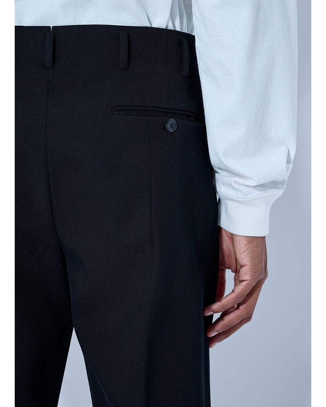 Prada Blue Tailored Wool Trousers for men
