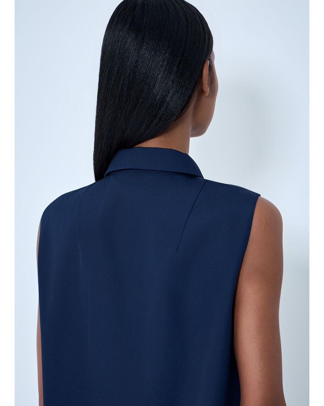 Prada Blue Logo Motif Cargo Dress