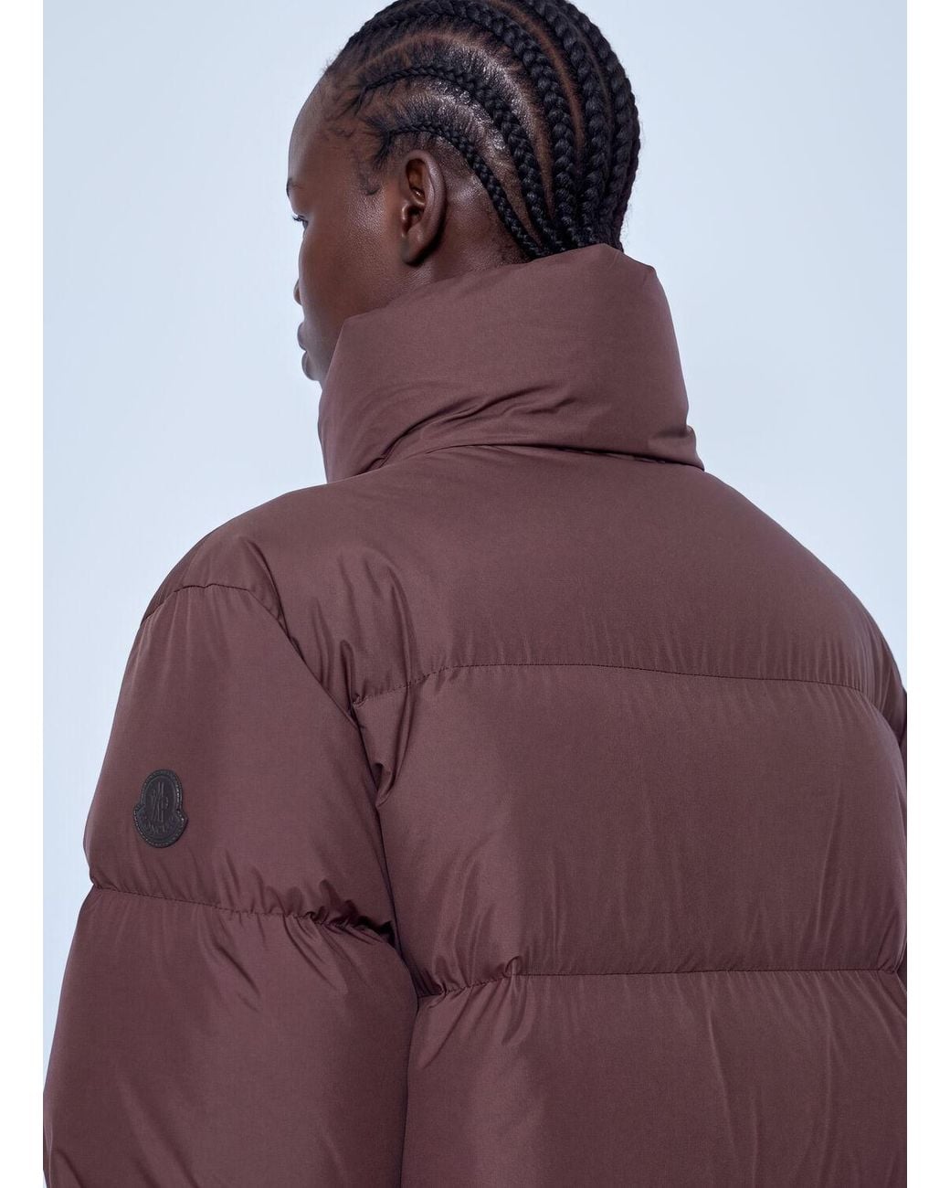 Moncler Purple Vivantesse Short Down Jacket
