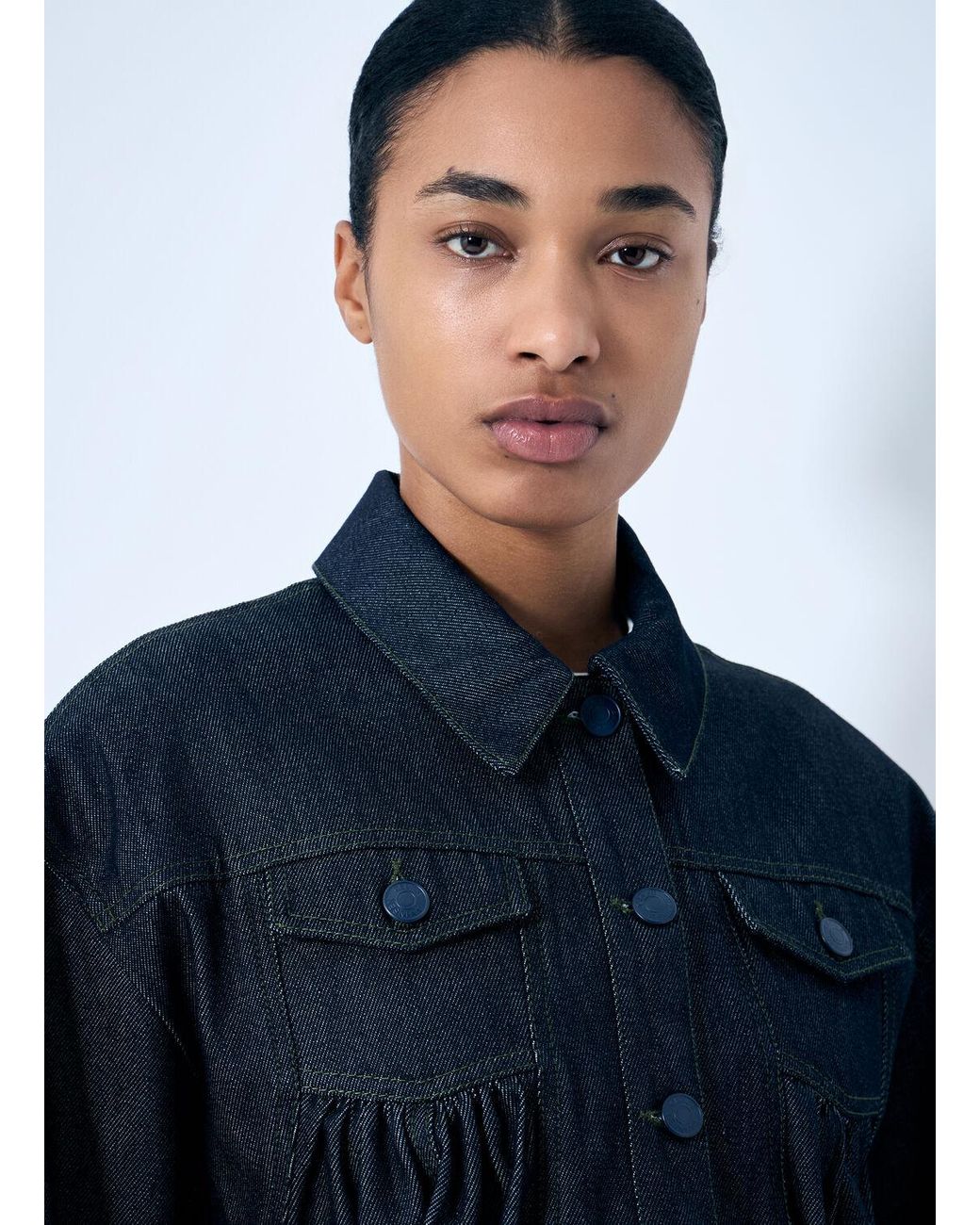 cecilie bahnsen denim jacket デニムジャケット Cecilie Bahnsen Alice Denim Jacket in Blue | Lyst