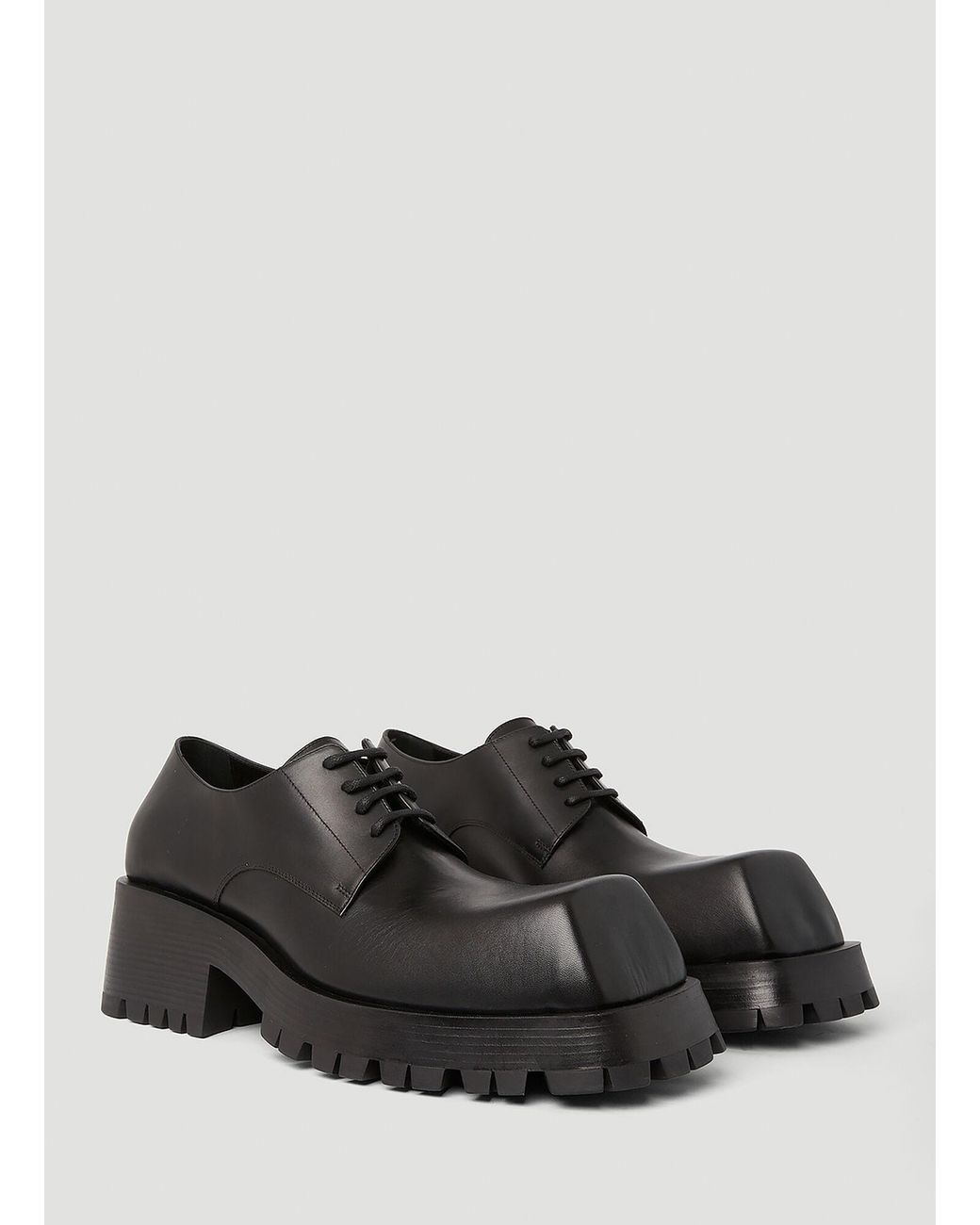 Balenciaga Trooper Derby Shoes in Black for Men | Lyst