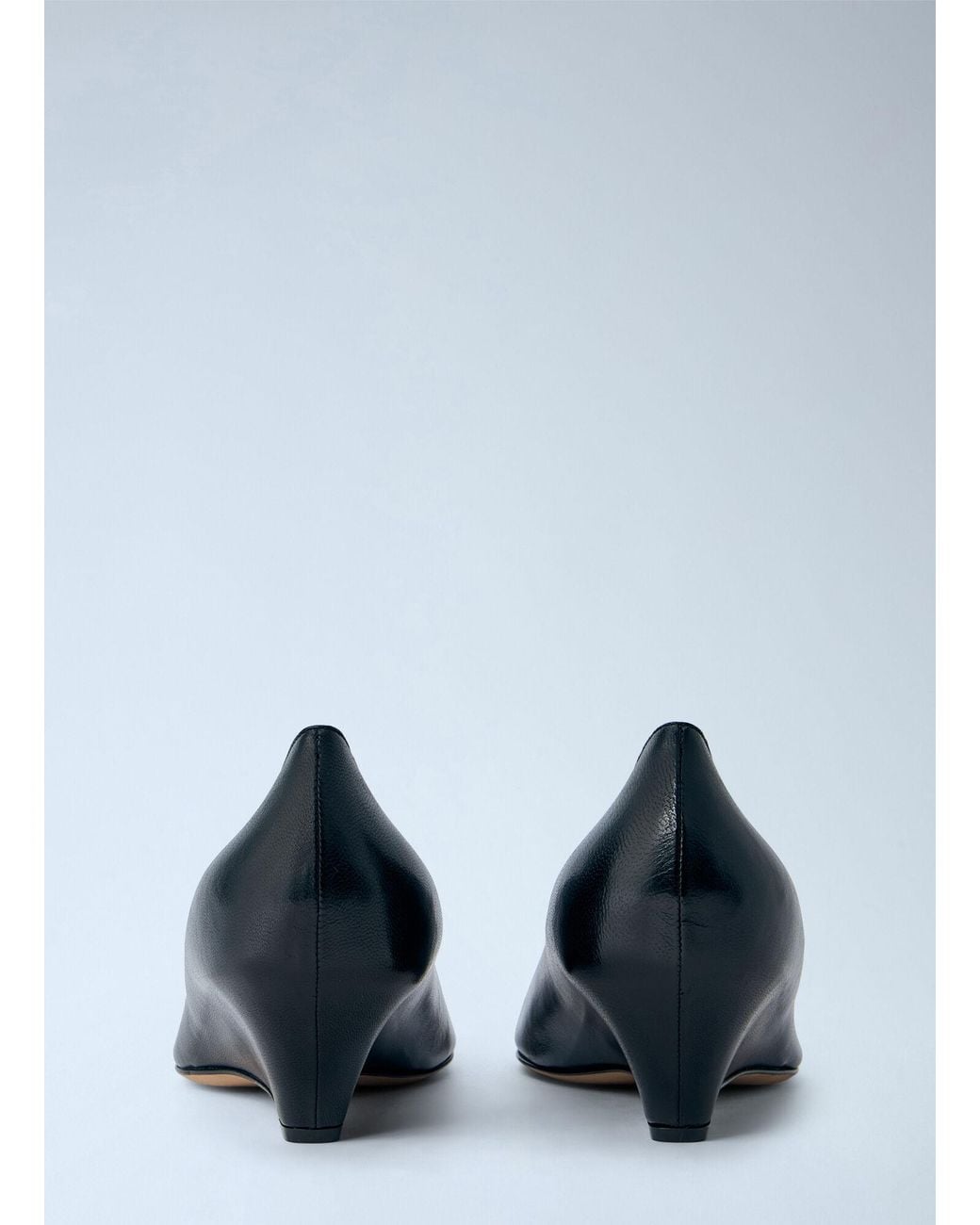 The Row Blue Liisa Wedge Heels