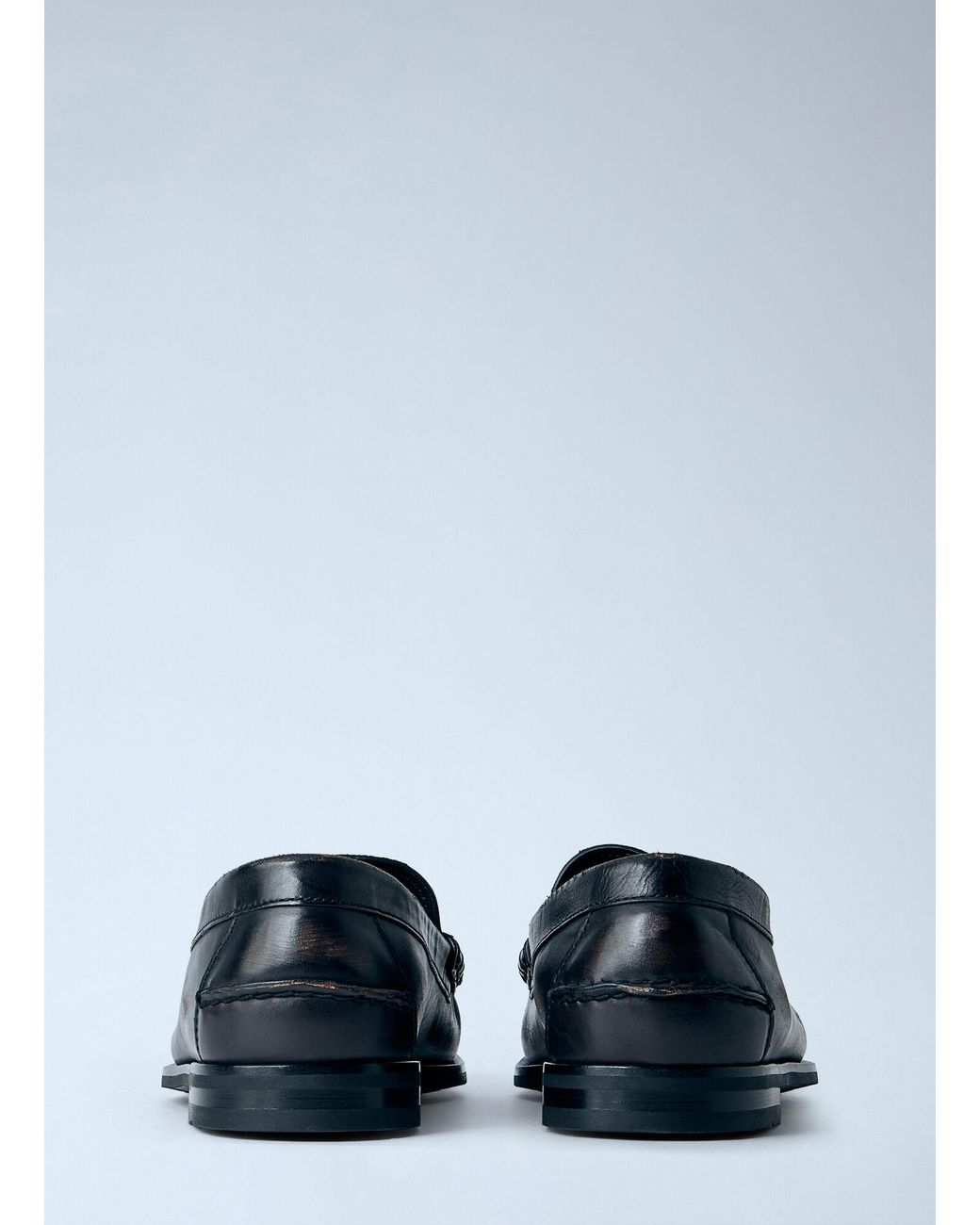 Prada Multicolor Antiqued Leather Loafers for men