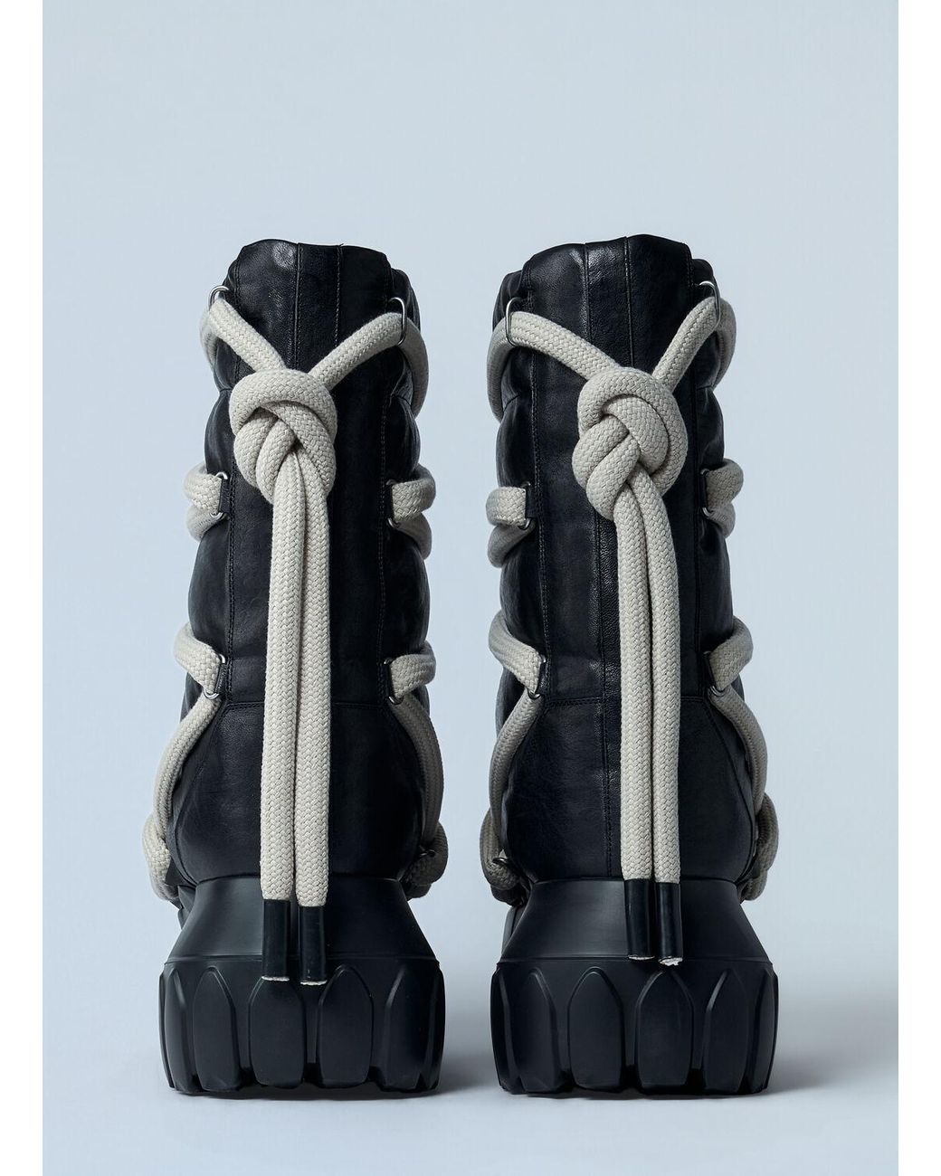 Rick Owens Lunar Mega Tractor Boots in Blue for Men | Lyst