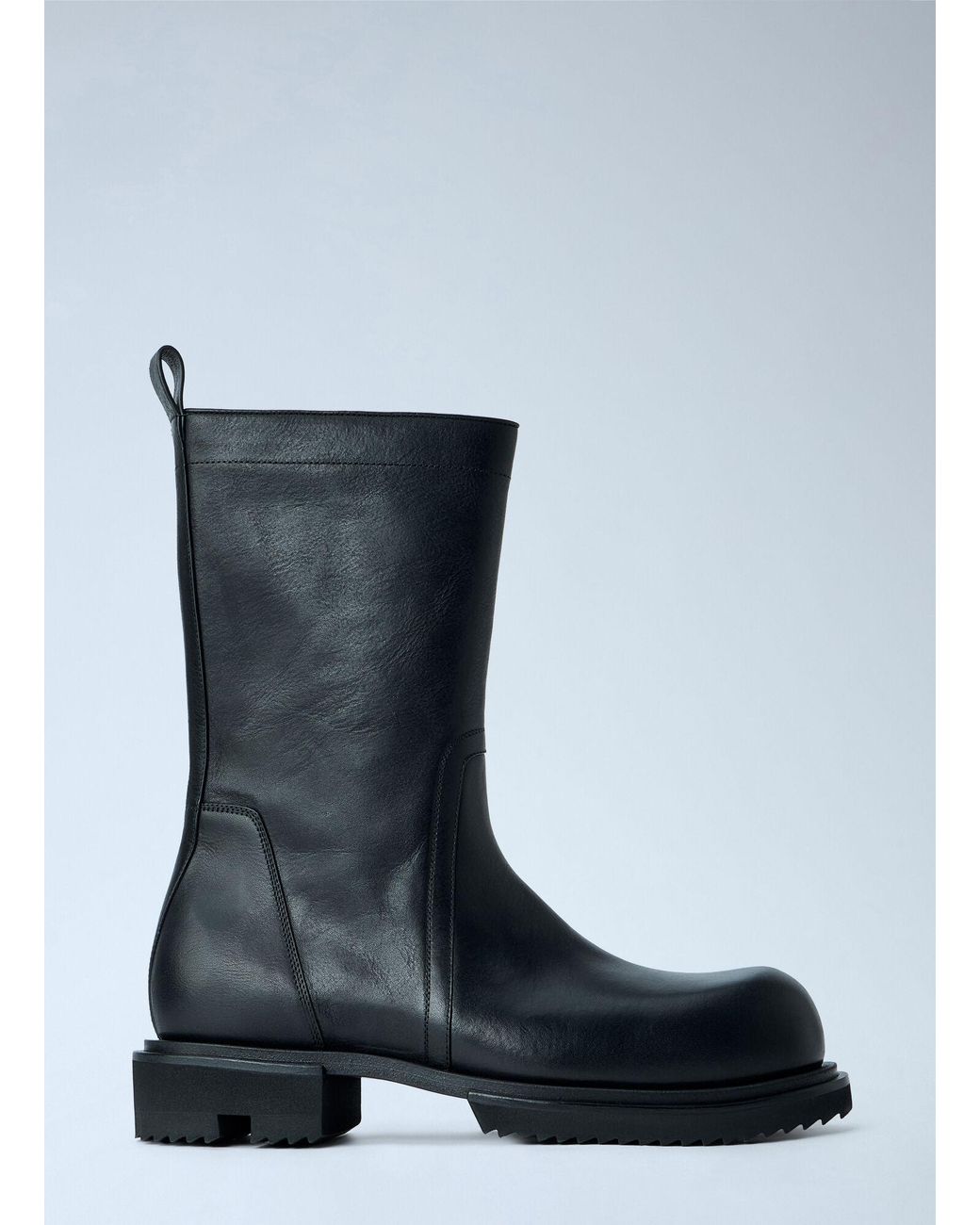 Rick Owens Blue Creeper Elastic Boots for men