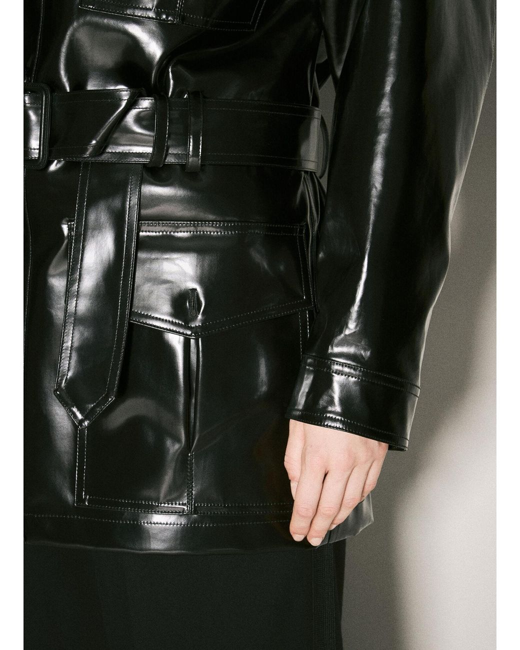 Saint Laurent Black Saharienne Jacket