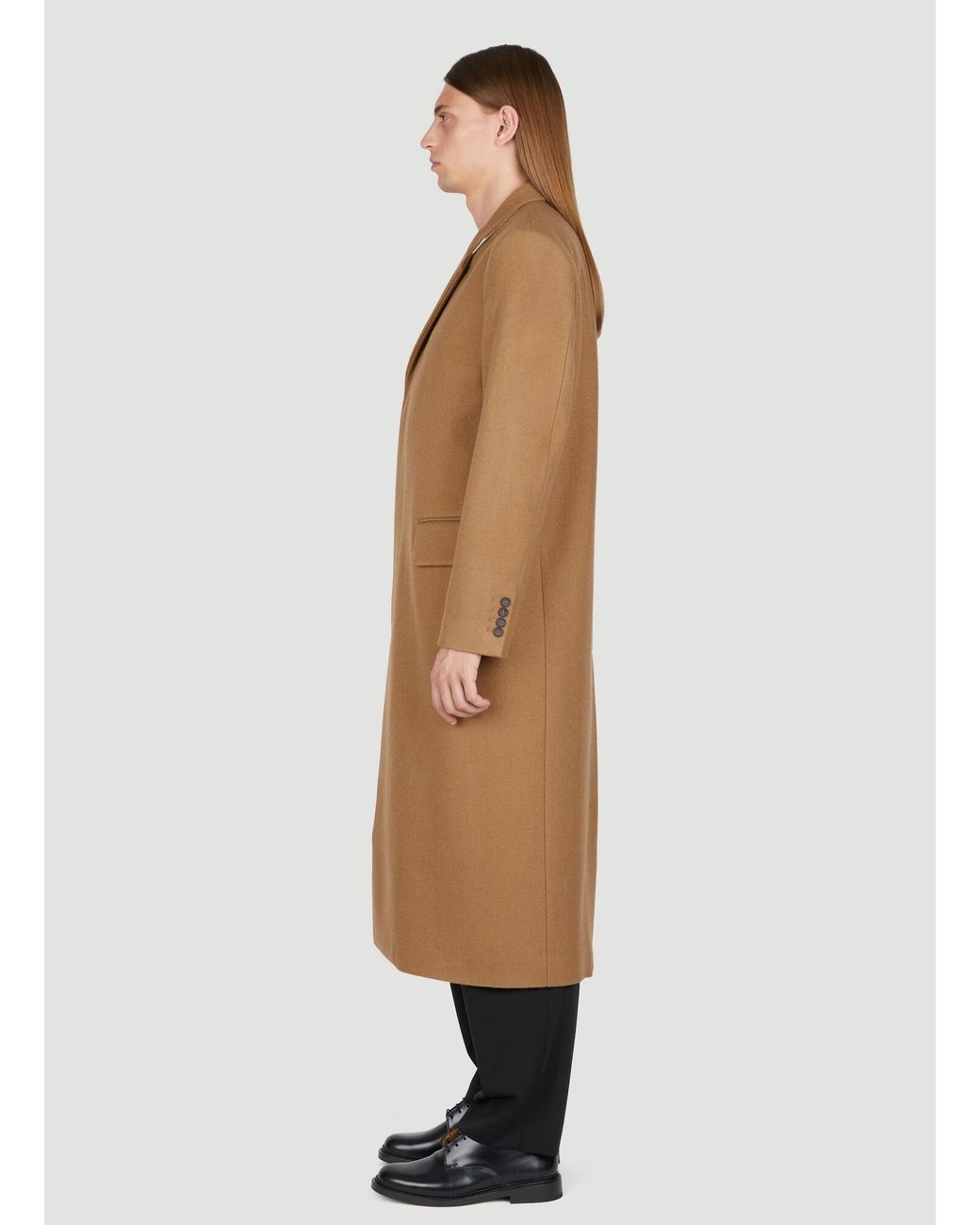 Diomene Natural Wool Coat for men