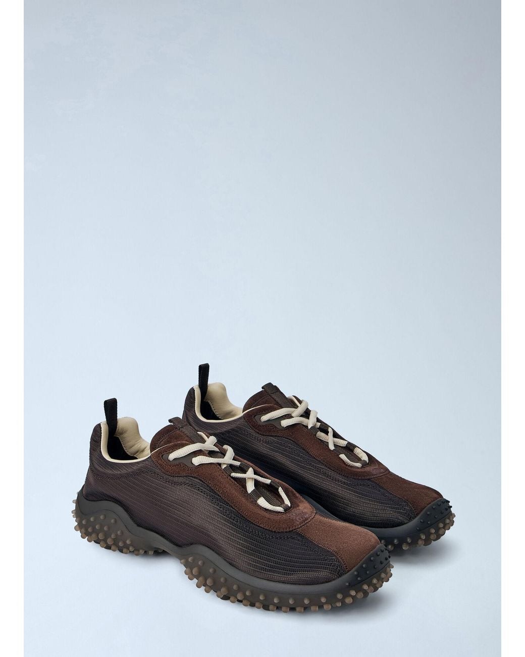 Miu Miu Black Bubble Technical Fabric And Suede Sneakers