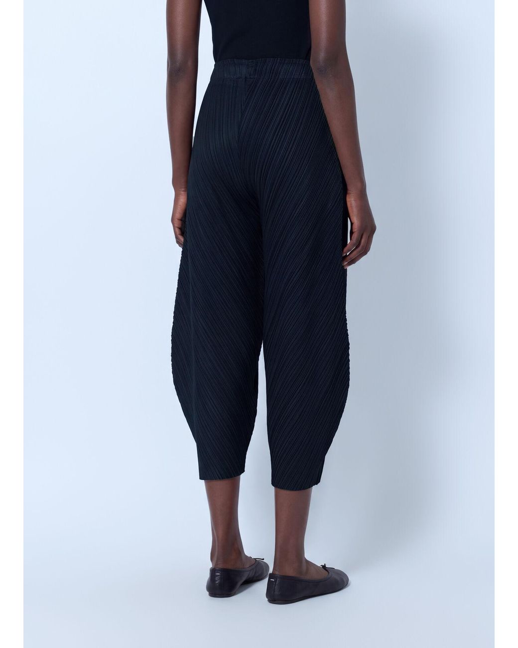 Pleats Please Issey Miyake Blue Thicker Bottoms 1 Trousers