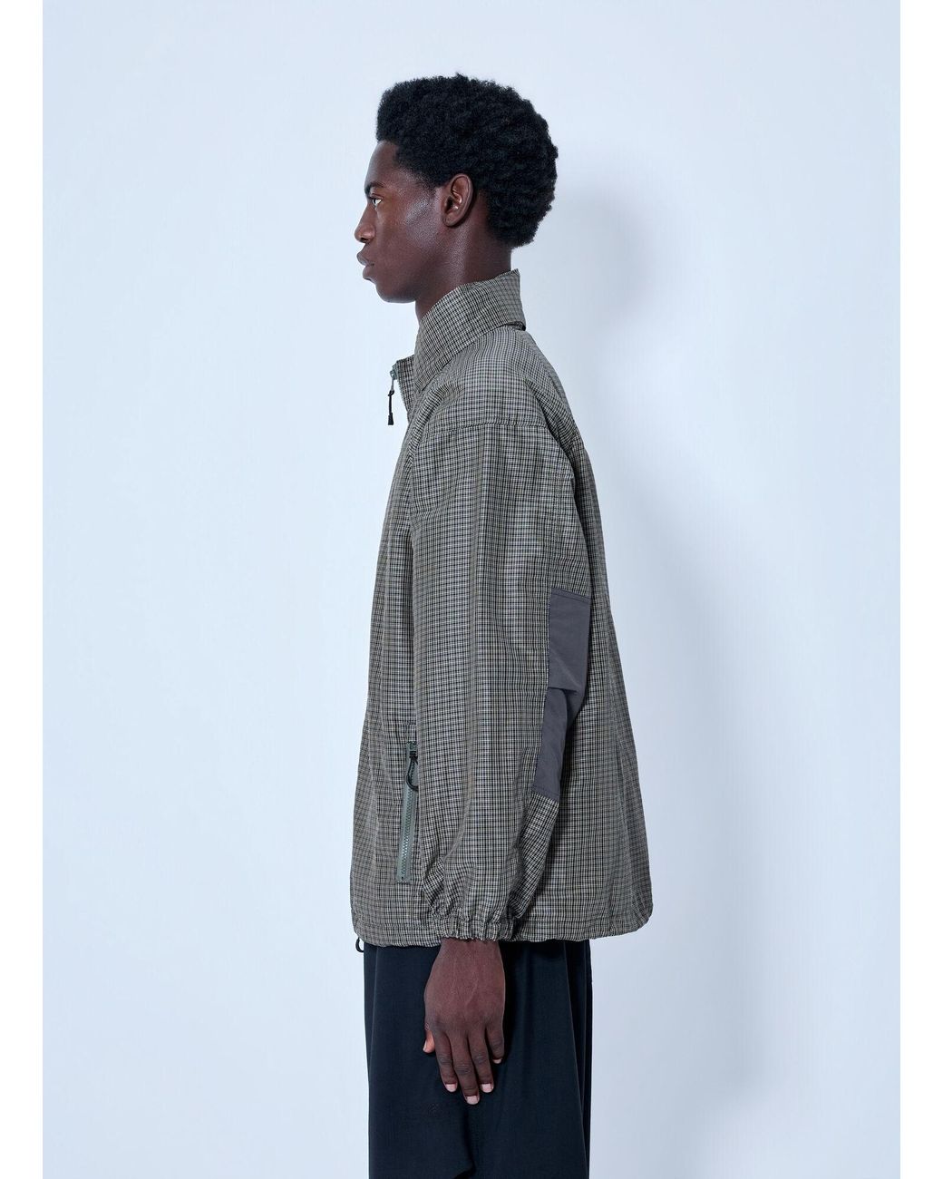Comme des Garçons Gray Lightweight Plaid Jacket for men