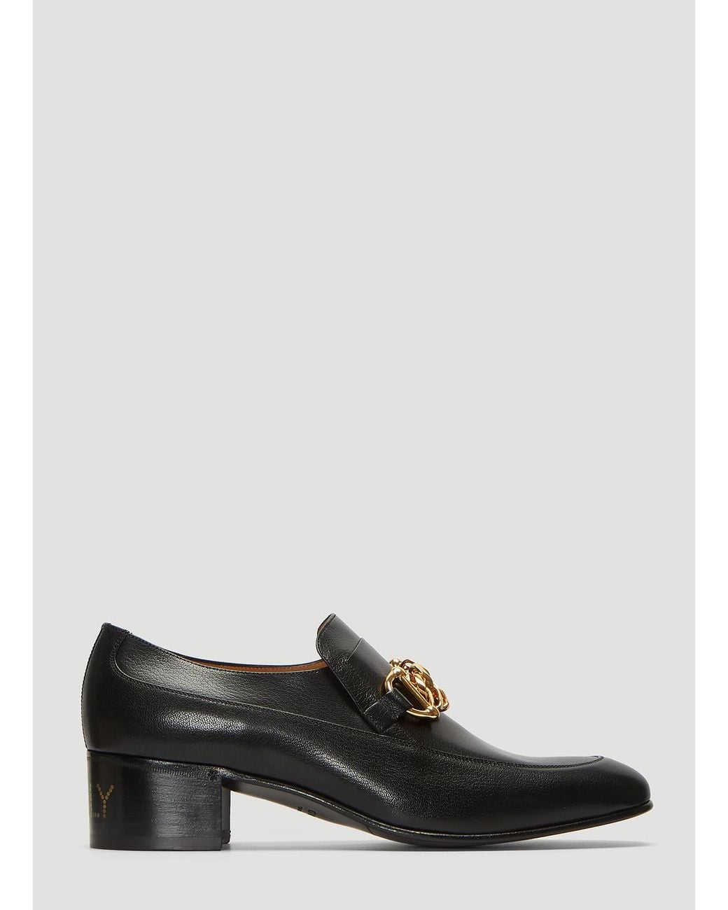 Gucci Ice Lolly Leather Chain Loafers in Black for Men | Lyst display picture 2