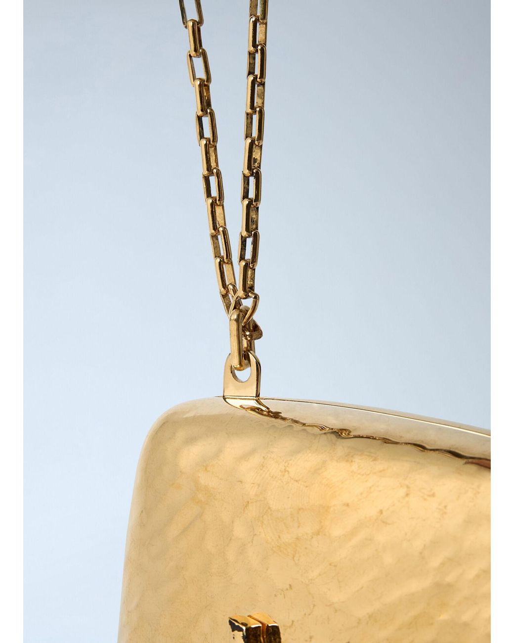 Saint Laurent Blue Minaudiã¨Re Clutch