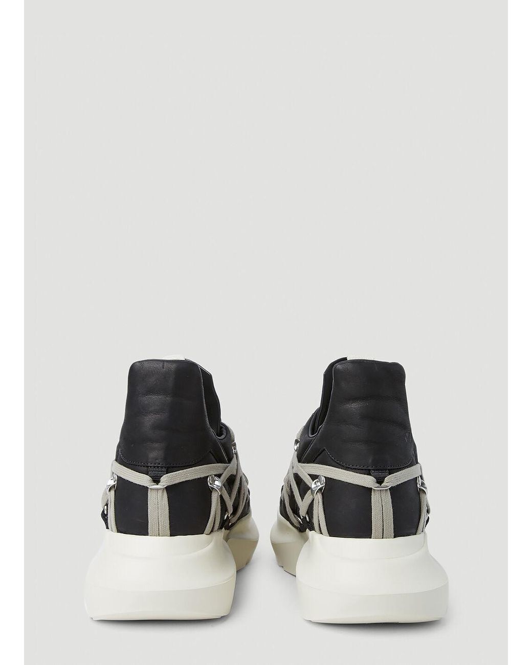 Rick Owens Megalace Runner Sneakers in Black for Men | Lyst