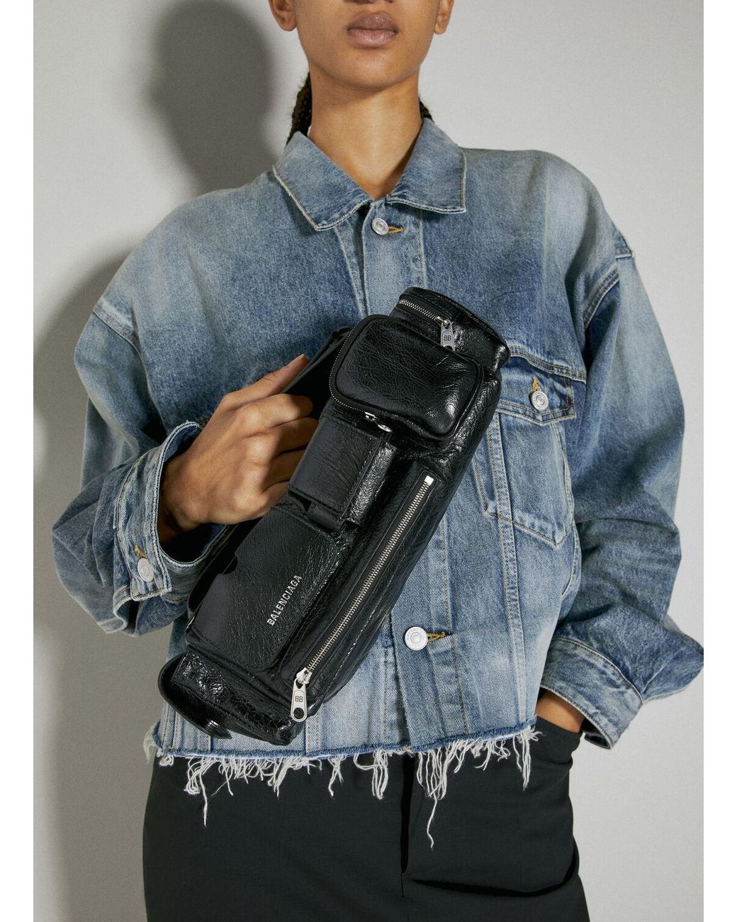 Balenciaga Superbusy Xs Sling Bag in Gray | Lyst