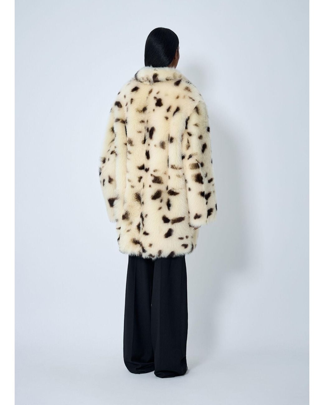 Prada White Shearling Coat