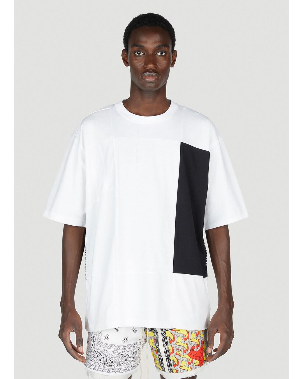 Children of the discordance White Patchwork T-Shirt for men