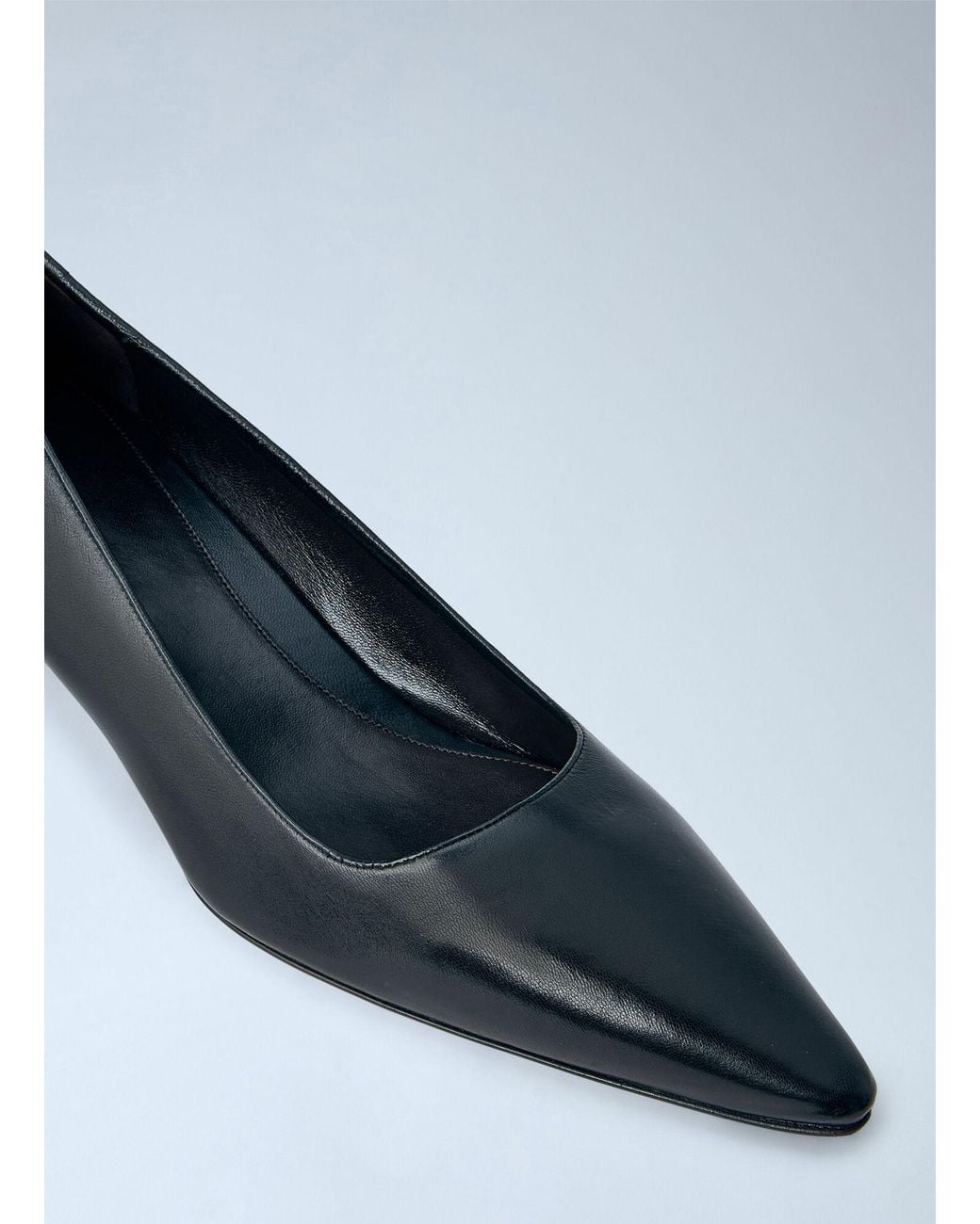 The Row Blue Liisa Wedge Heels