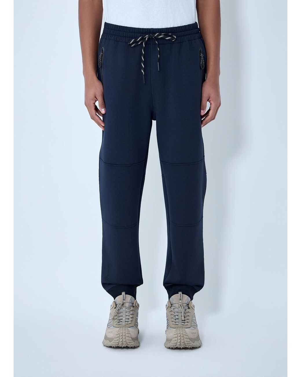 Moncler Blue Logo Motif Track Pants for men