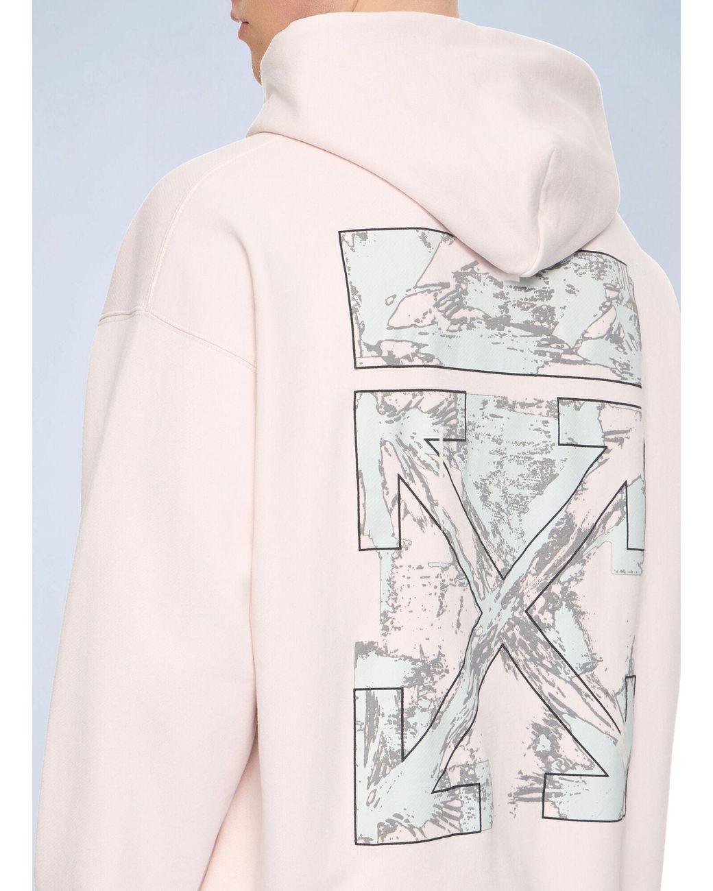 Off-White c/o Virgil Abloh Brown Paint Arrow Skate Hoodie for men