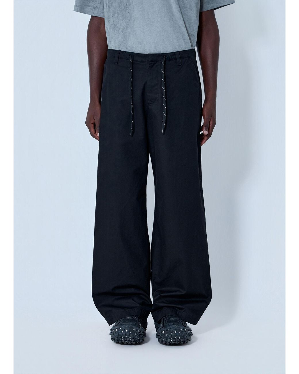 Balenciaga Blue Wide-Leg Trousers for men