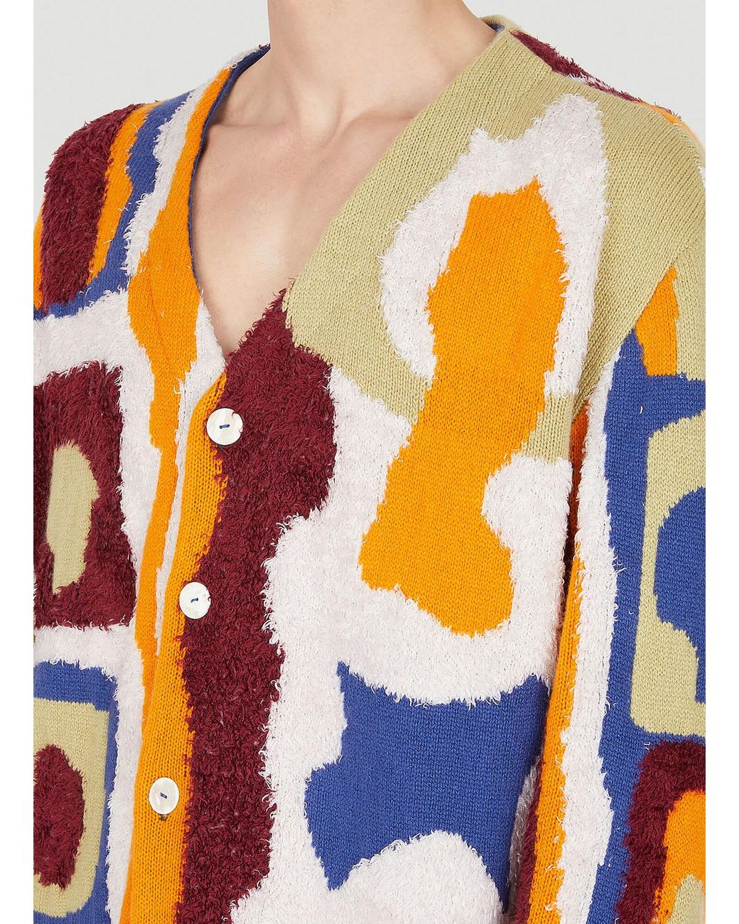 The Elder Statesman Orange Berber Cardigan for men