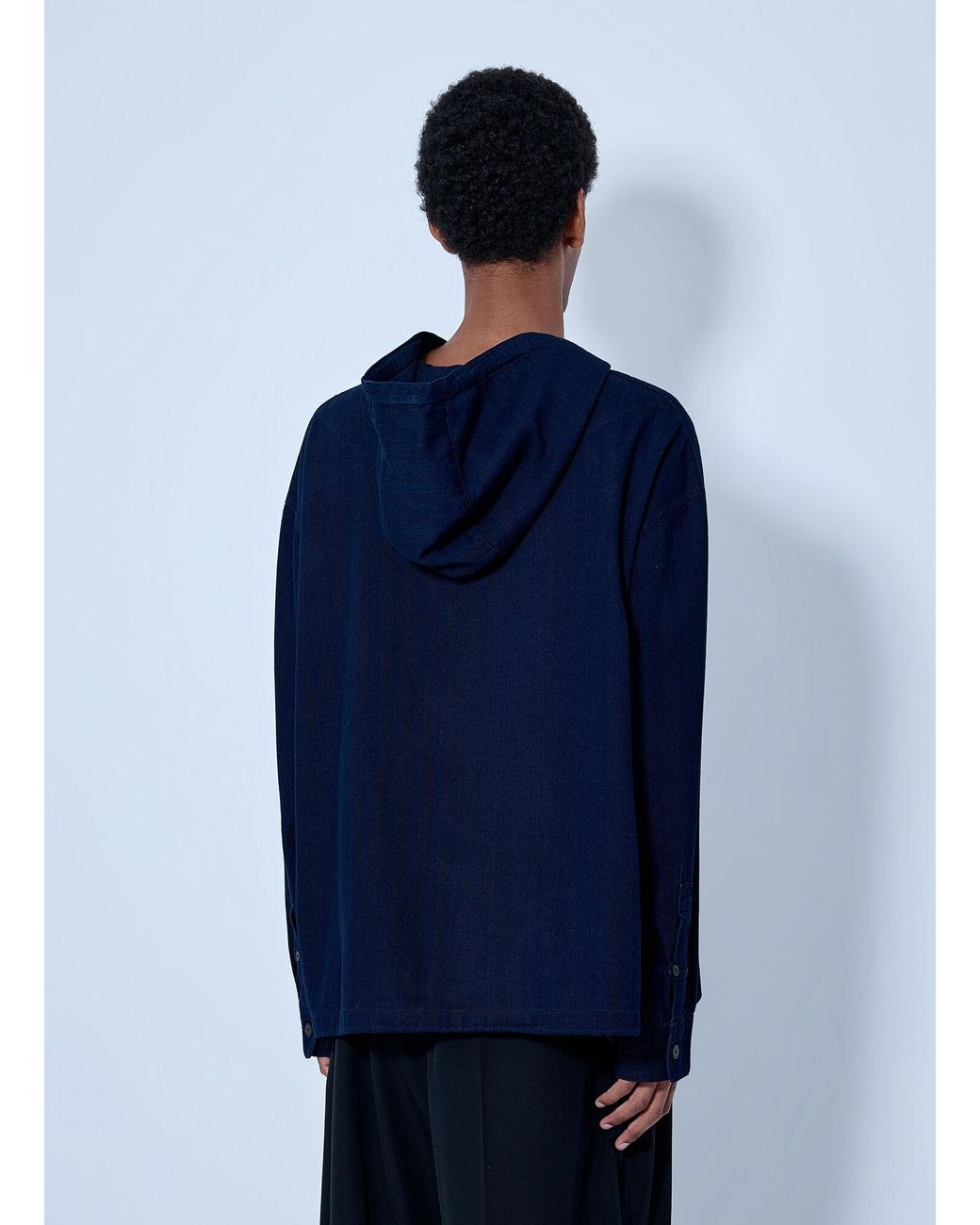 Jacquemus Blue La Chemise Denim Chevron Jacket for men