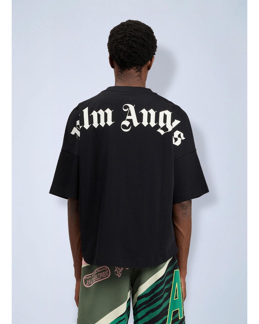 Palm Angels Black Classic Logo Over T-Shirt for men