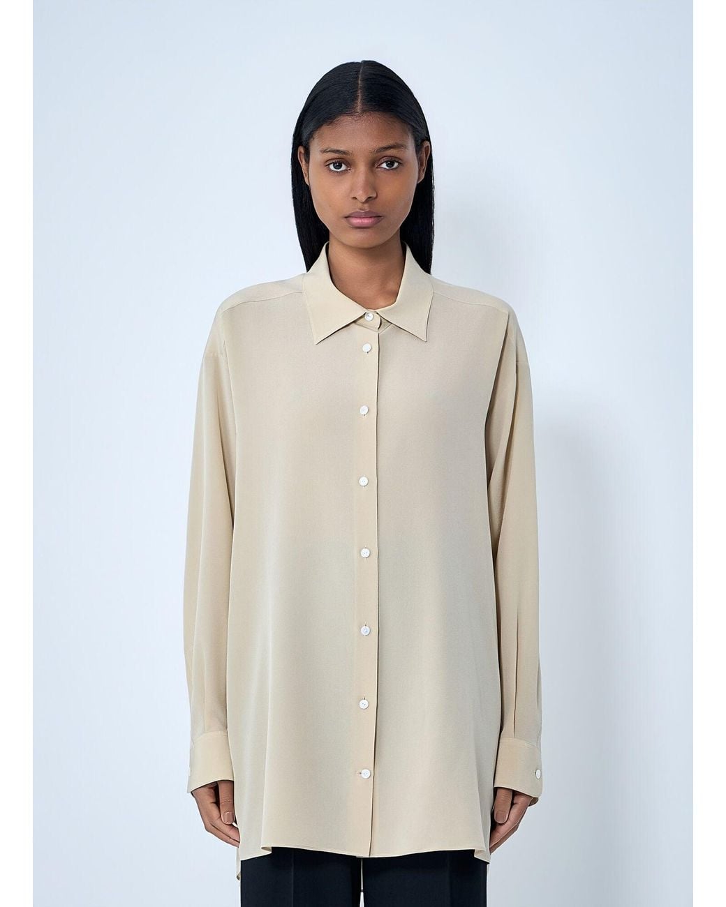 The Row White Luka Shirt