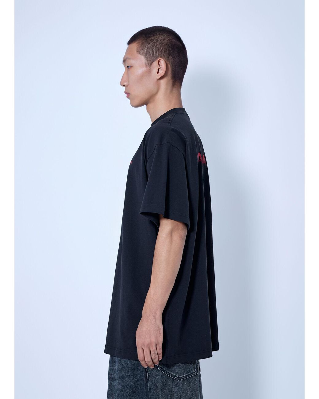 Balenciaga Blue Oversized T-Shirt for men