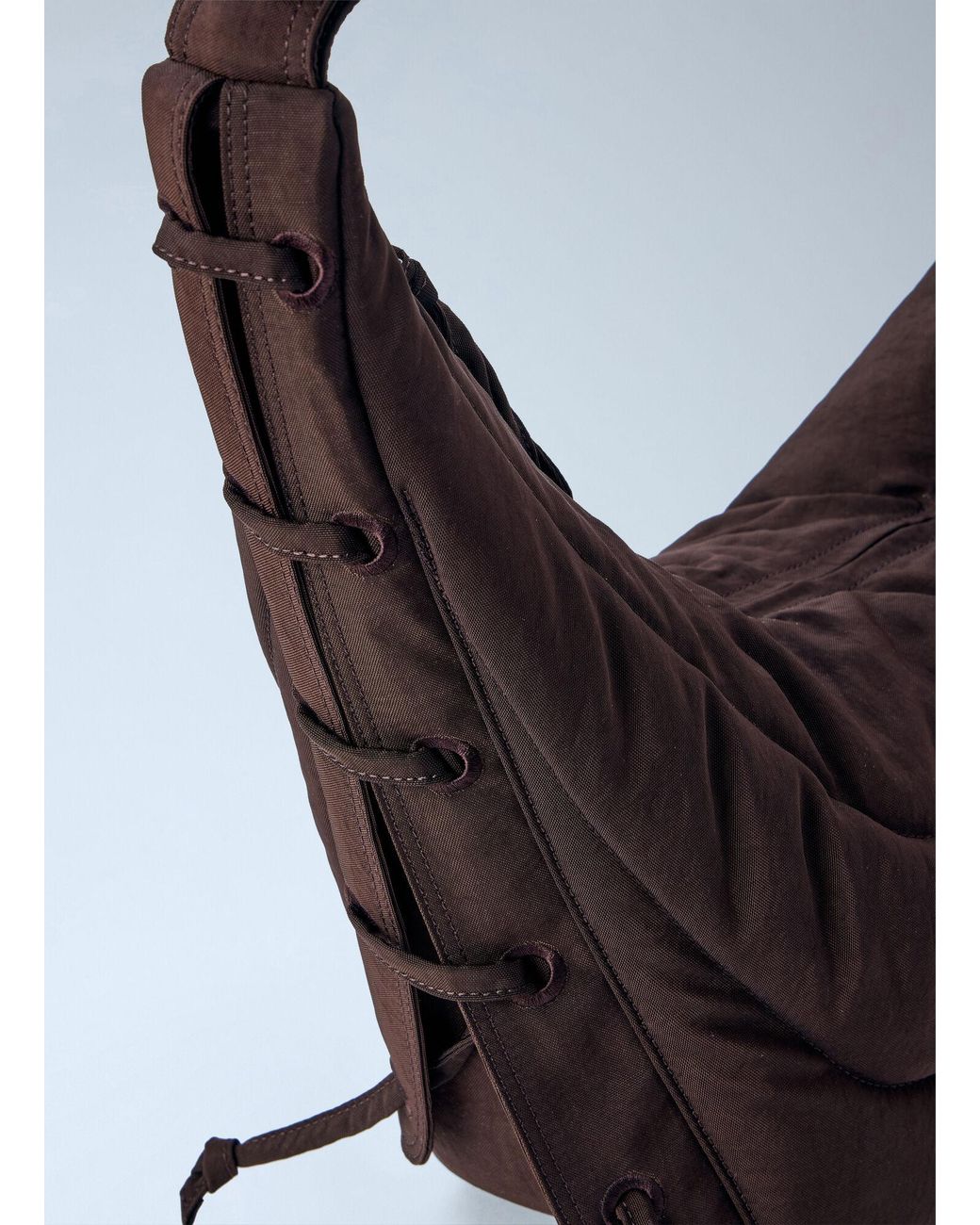 Lemaire Gray Medium Soft Game Bag for men