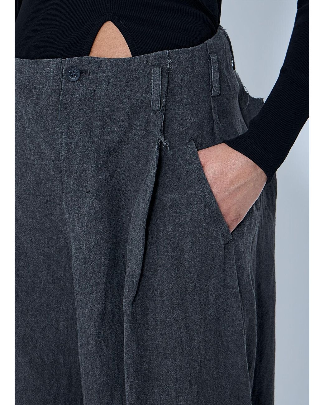 Limi Feu Blue Tuck Wide Pants