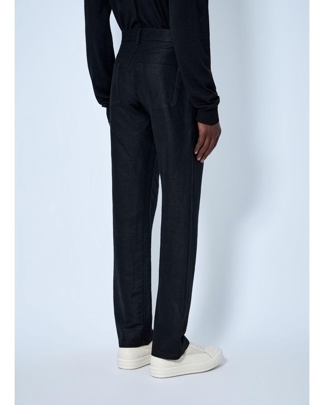 Rick Owens Blue Straight-Leg Denim Trousers for men