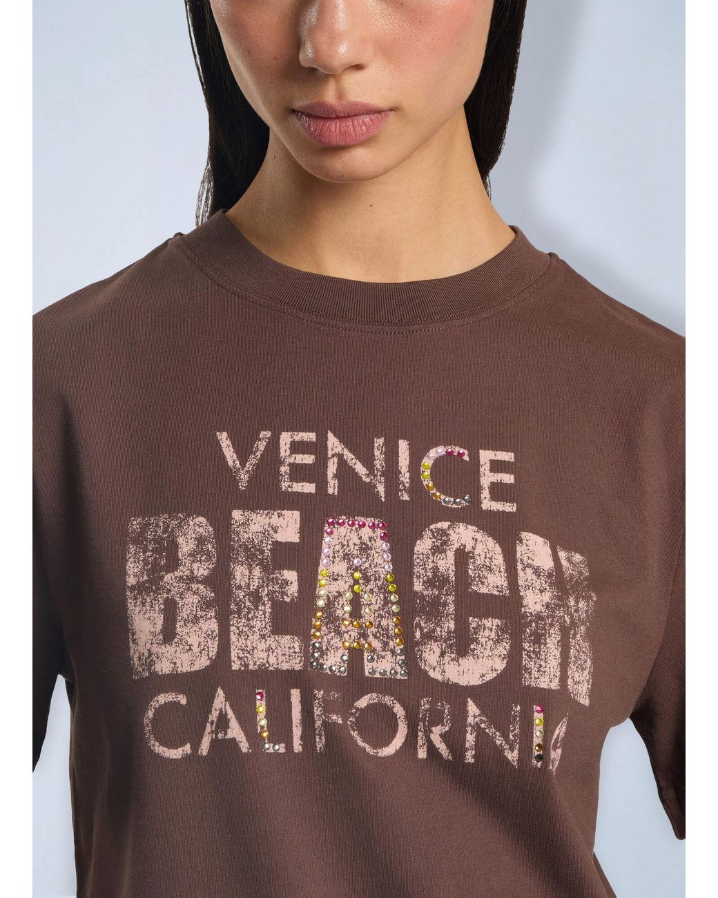 Palm Angels Brown Cali Vibes Regular T-Shirt