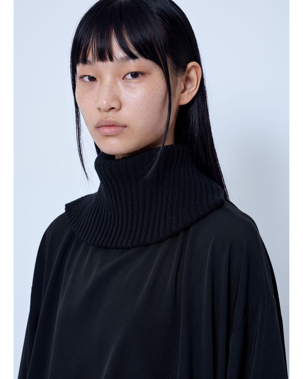 Yohji Yamamoto Blue Knit Combi Kimono Coat