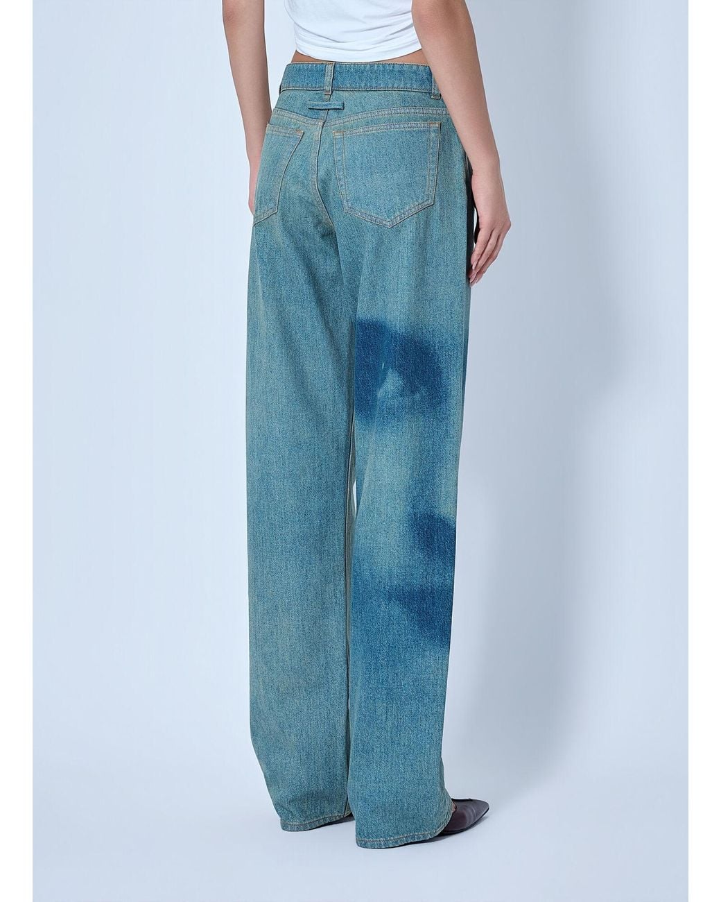 Jean Paul Gaultier Blue Wide-leg Denim Trousers