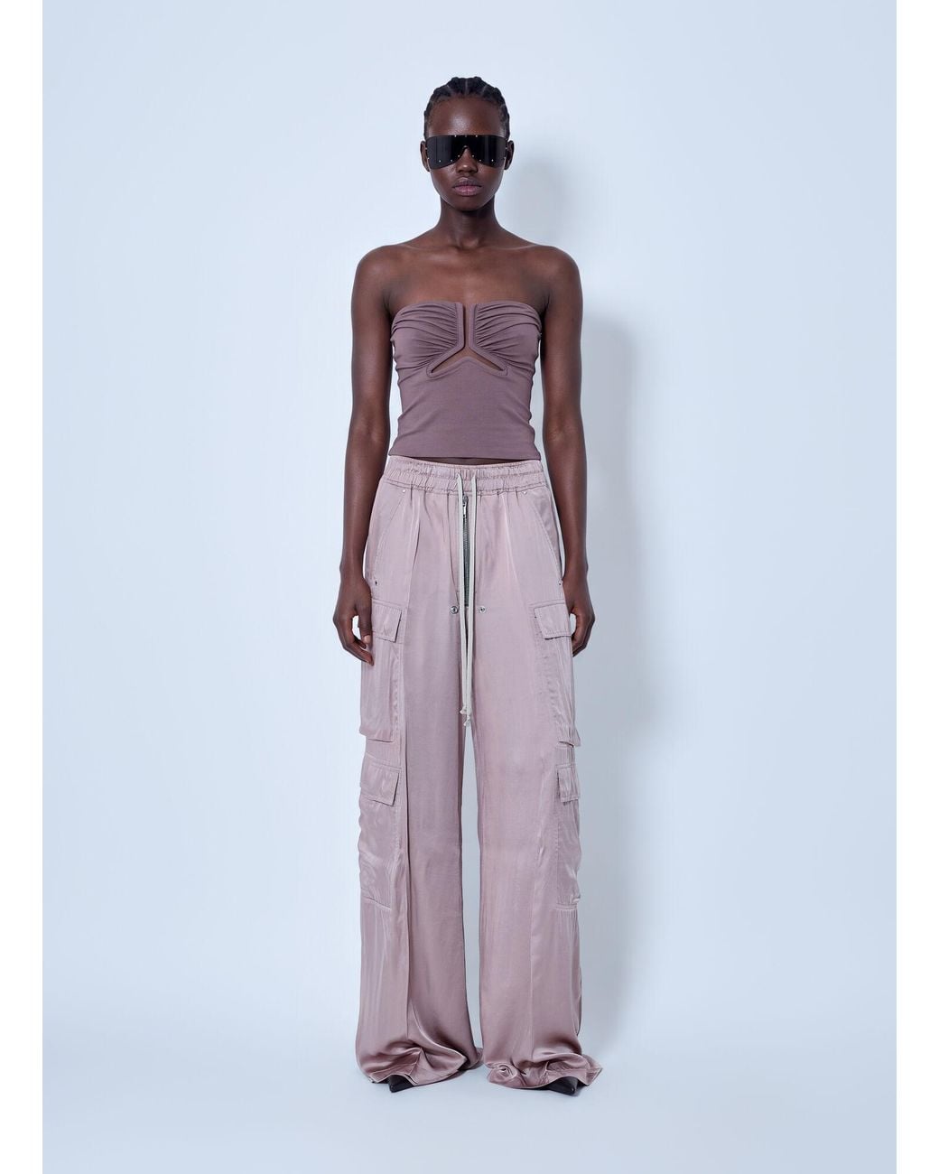 Rick Owens Purple Cargobelas Pants