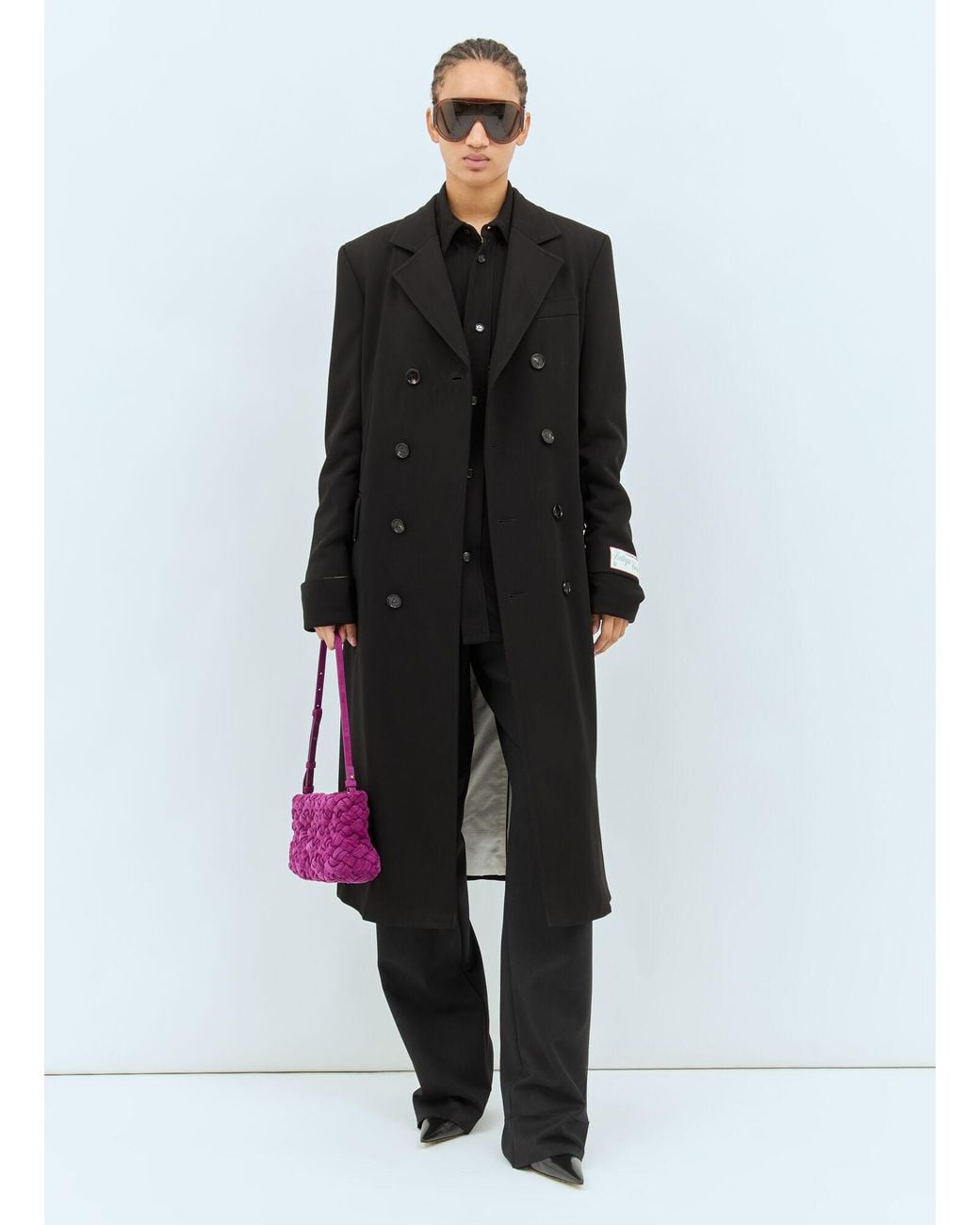 Bottega Veneta Black Fluid Long-Sleeve Shirt