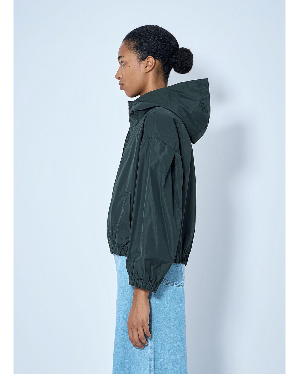 Max Mara Blue Hooded Zip Jacket