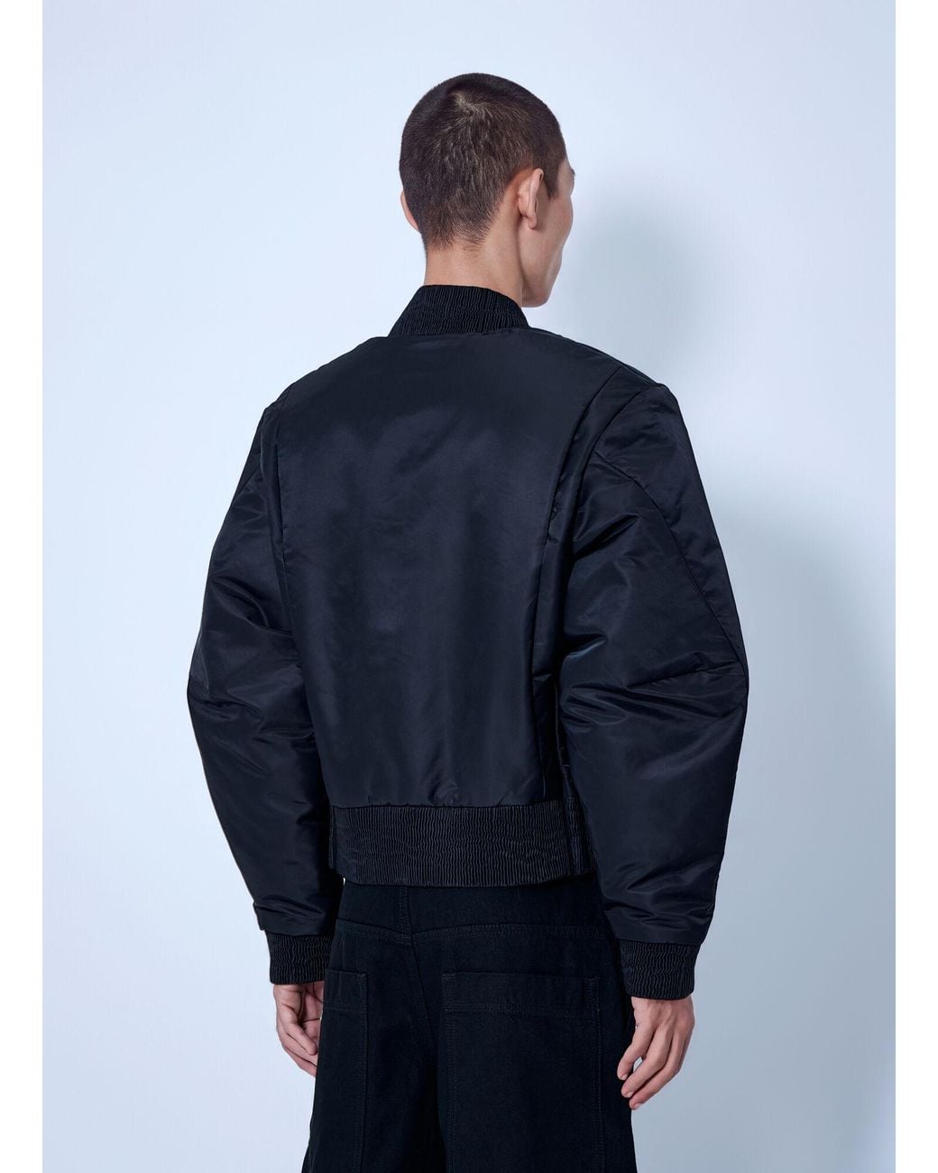 Entire studios Blue Arc Bomber Jacket for men
