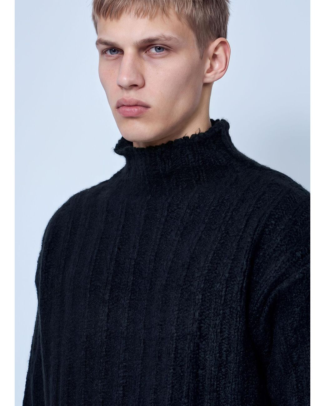 Rick Owens Blue Turtle Sweater for men