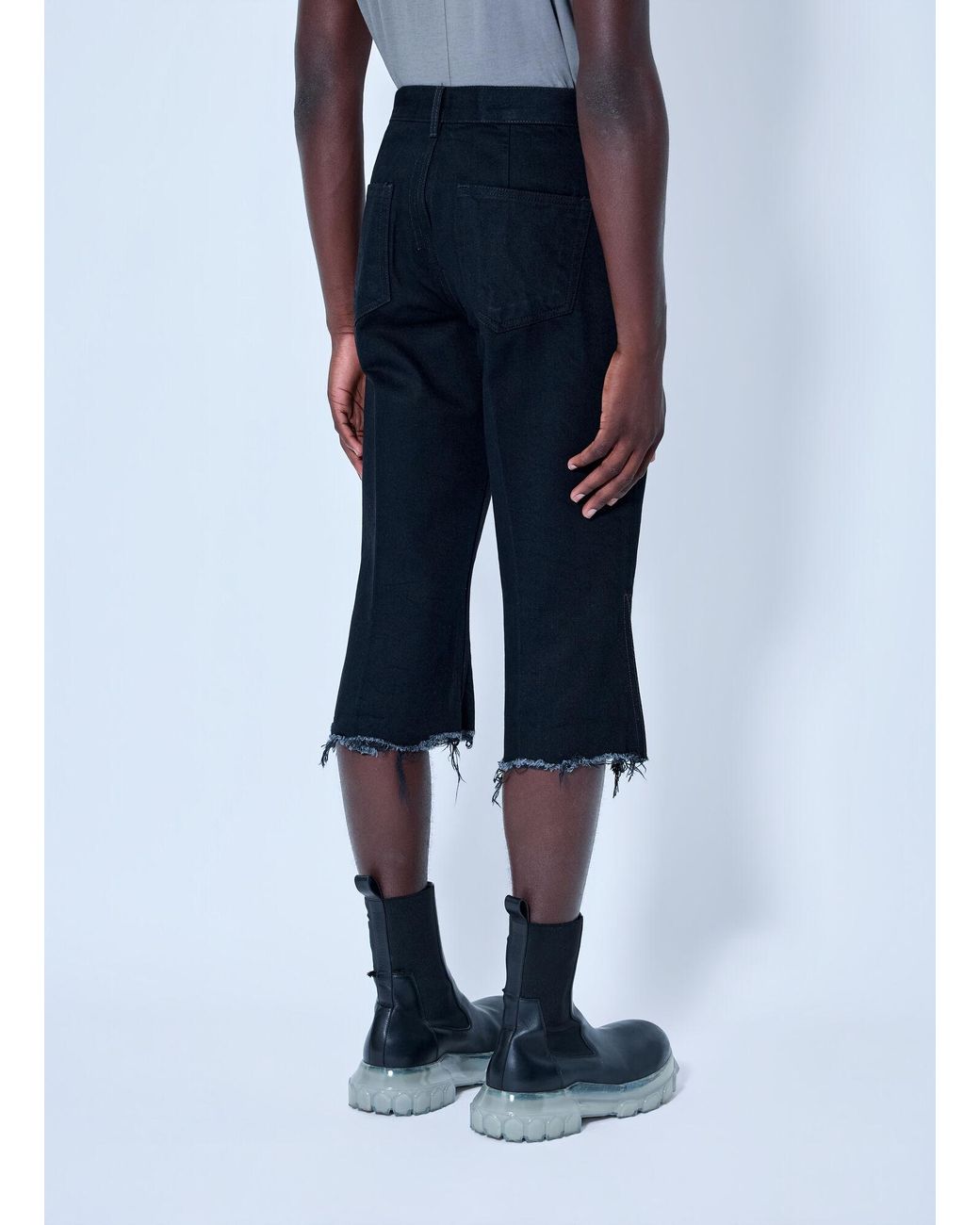 Rick Owens Blue Bolan Cutoffs Jeans for men