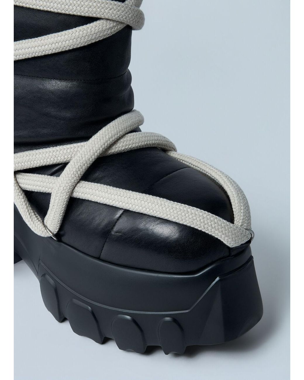Rick Owens Lunar Mega Tractor Boots in Blue for Men | Lyst