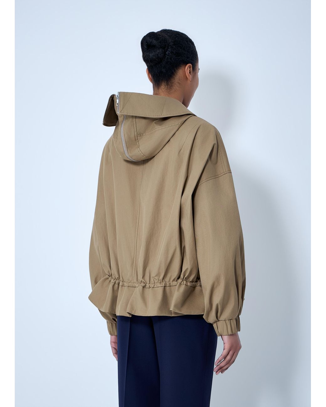 Dries Van Noten Natural Structured Collar Jacket