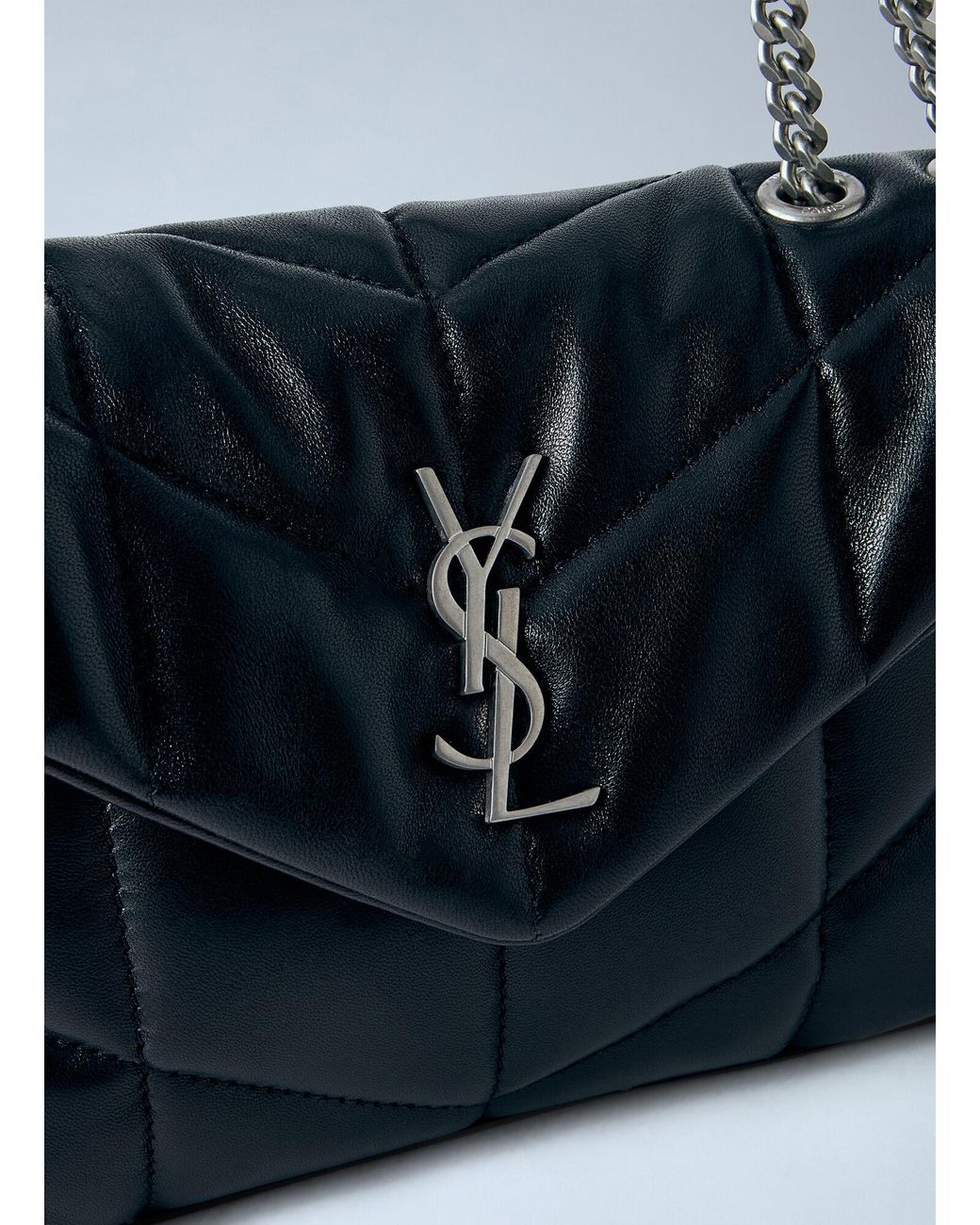 Saint Laurent Blue Toy Puffer Shoulder Bag