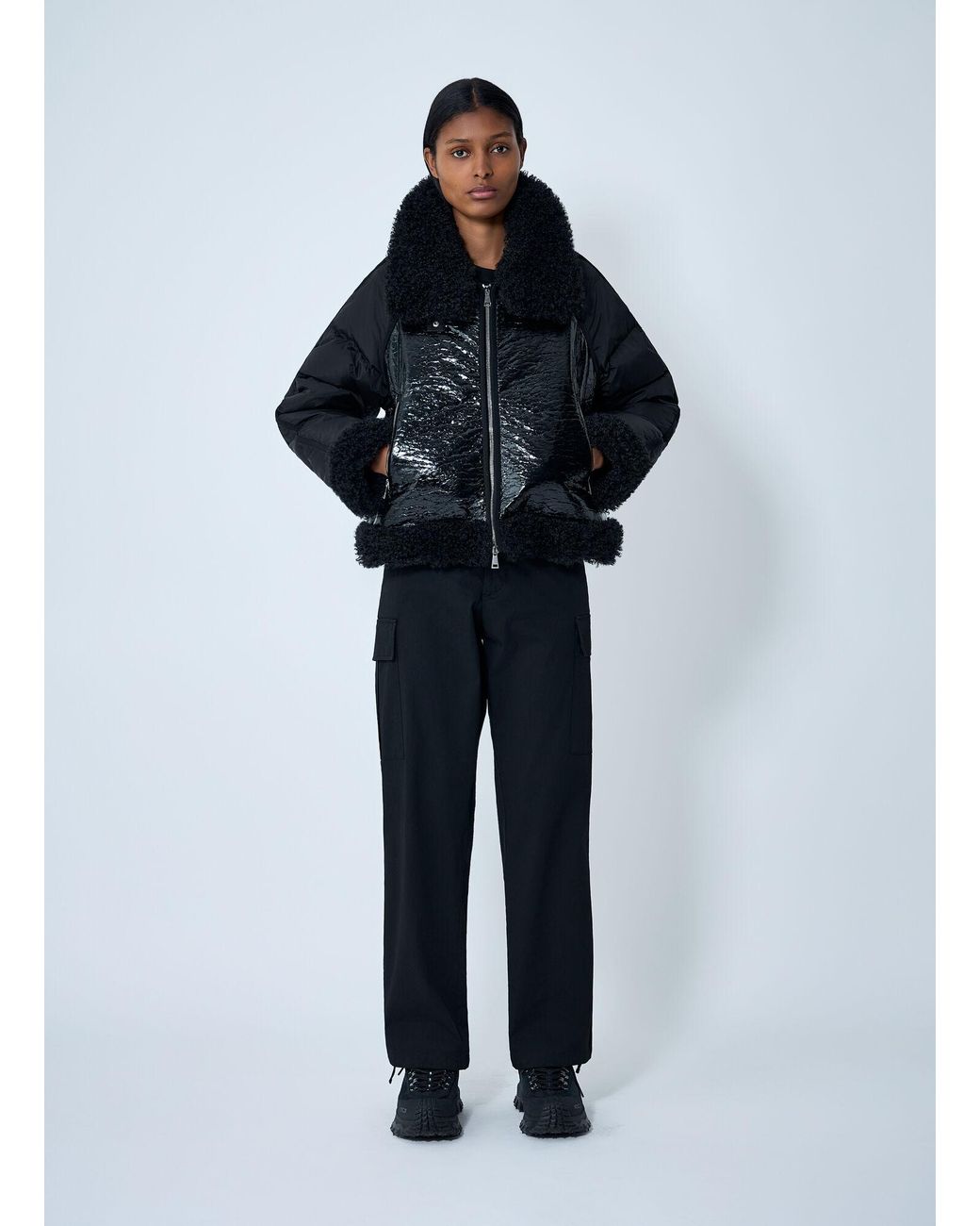Moncler Blue Short Down Jacket