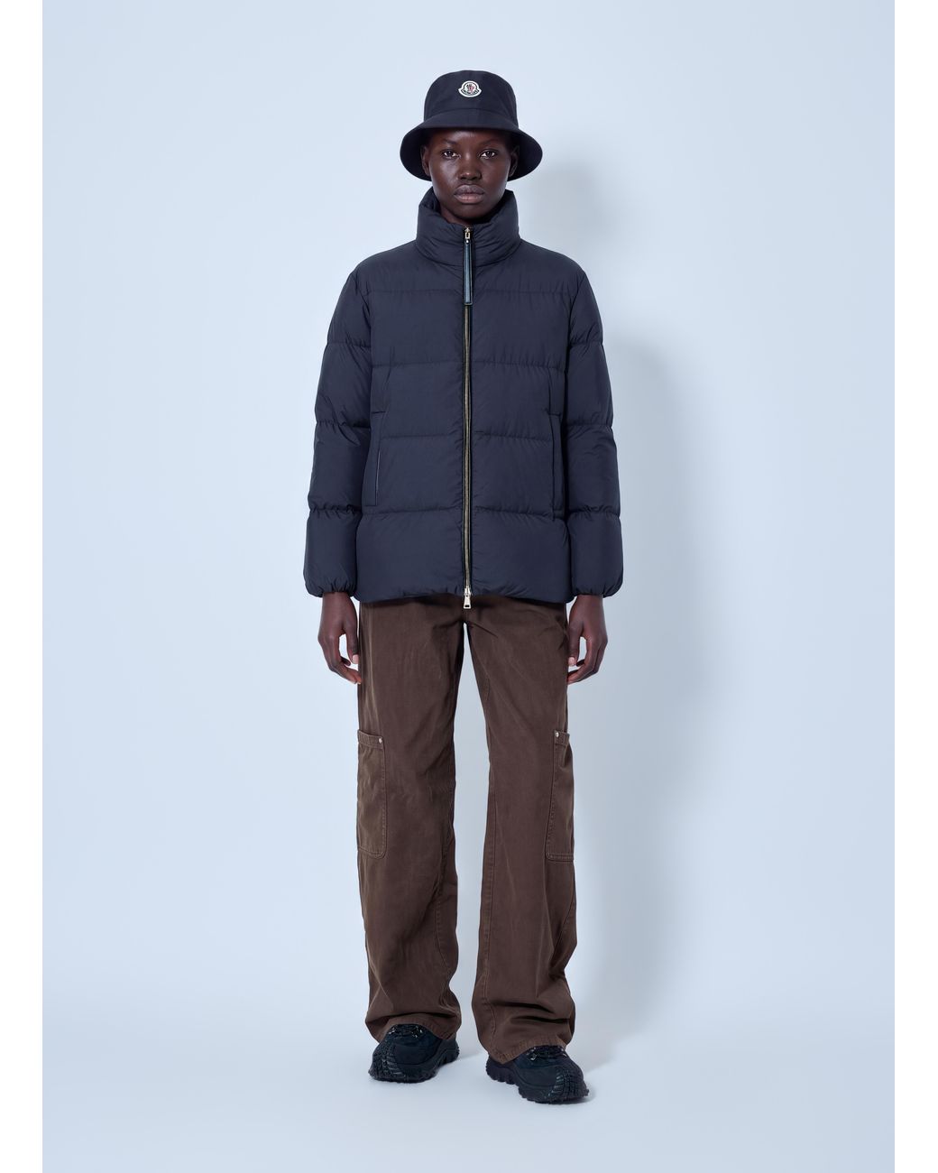 Moncler Blue Vivantesse Short Down Jacket