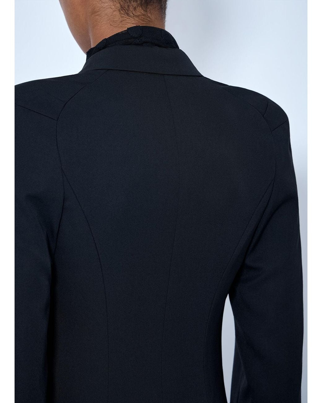 Dries Van Noten Blue Ronna Double-Breasted Wool Coat