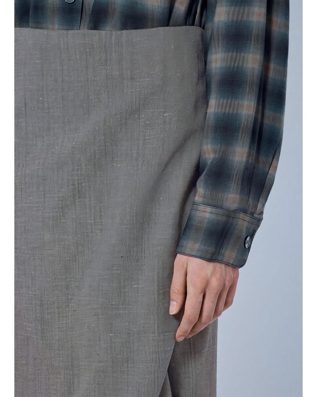 Our Legacy Blue Twisted Shirt Dress