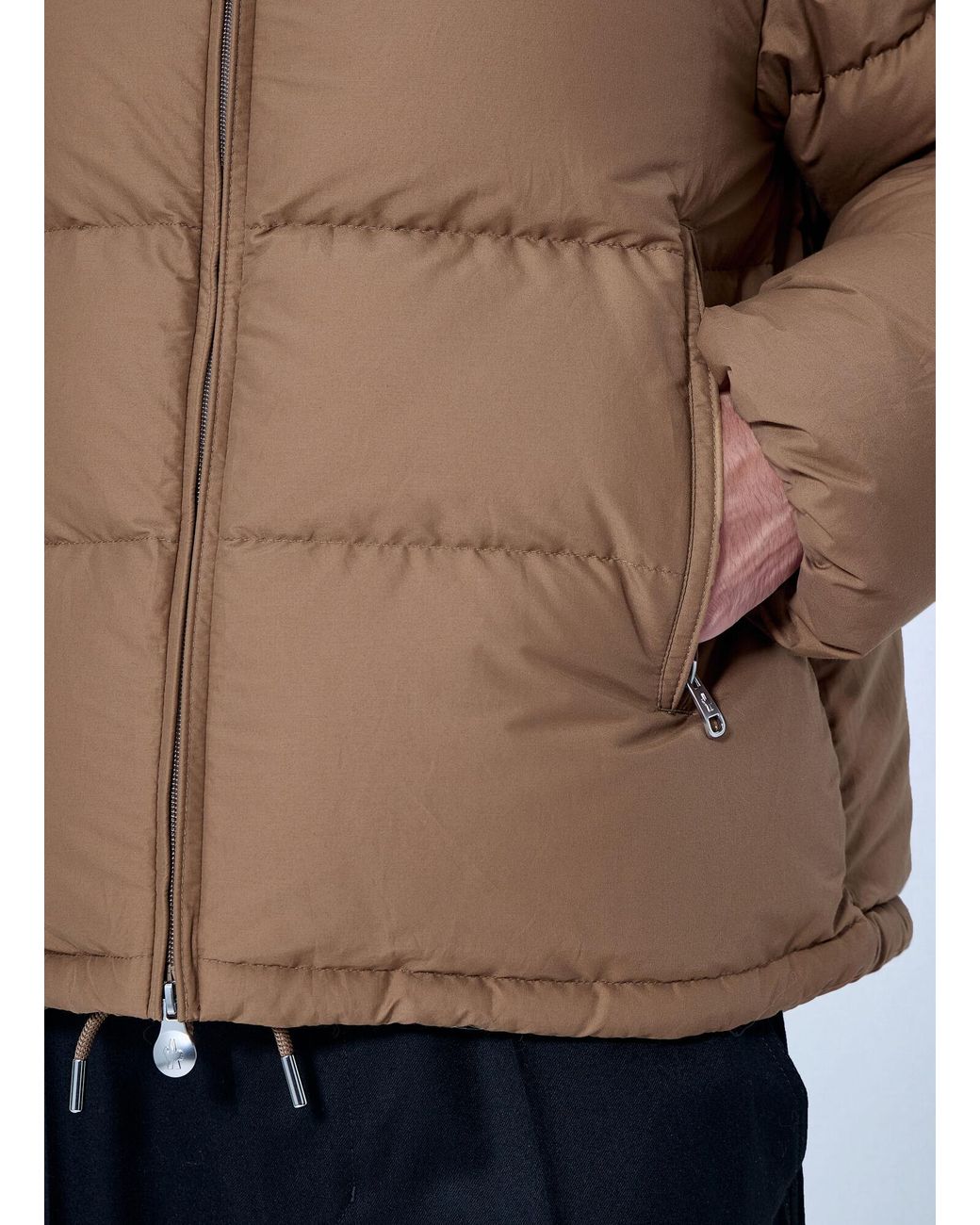 Moncler Blue Himalaya Hooded Short Down Jacket for men