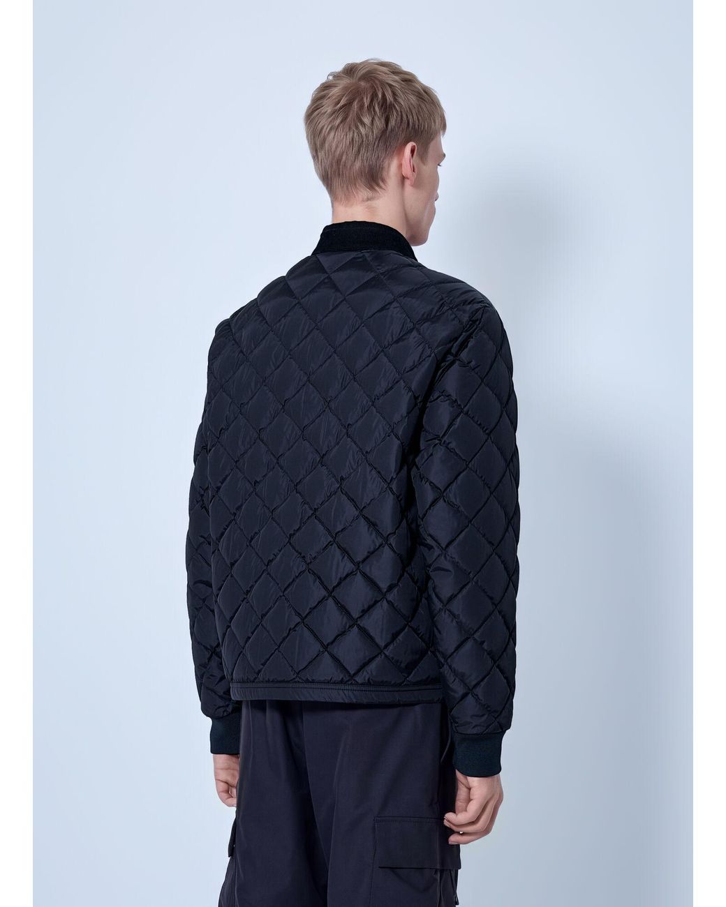 Moncler Blue Eclal Short Down Jacket for men